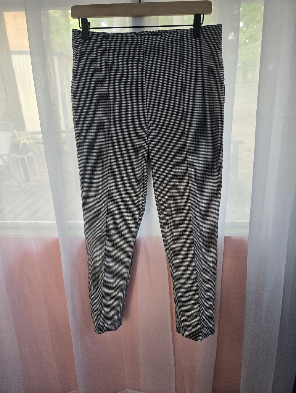 Rachel Zoe Black and White Houndstooth Dress Pants